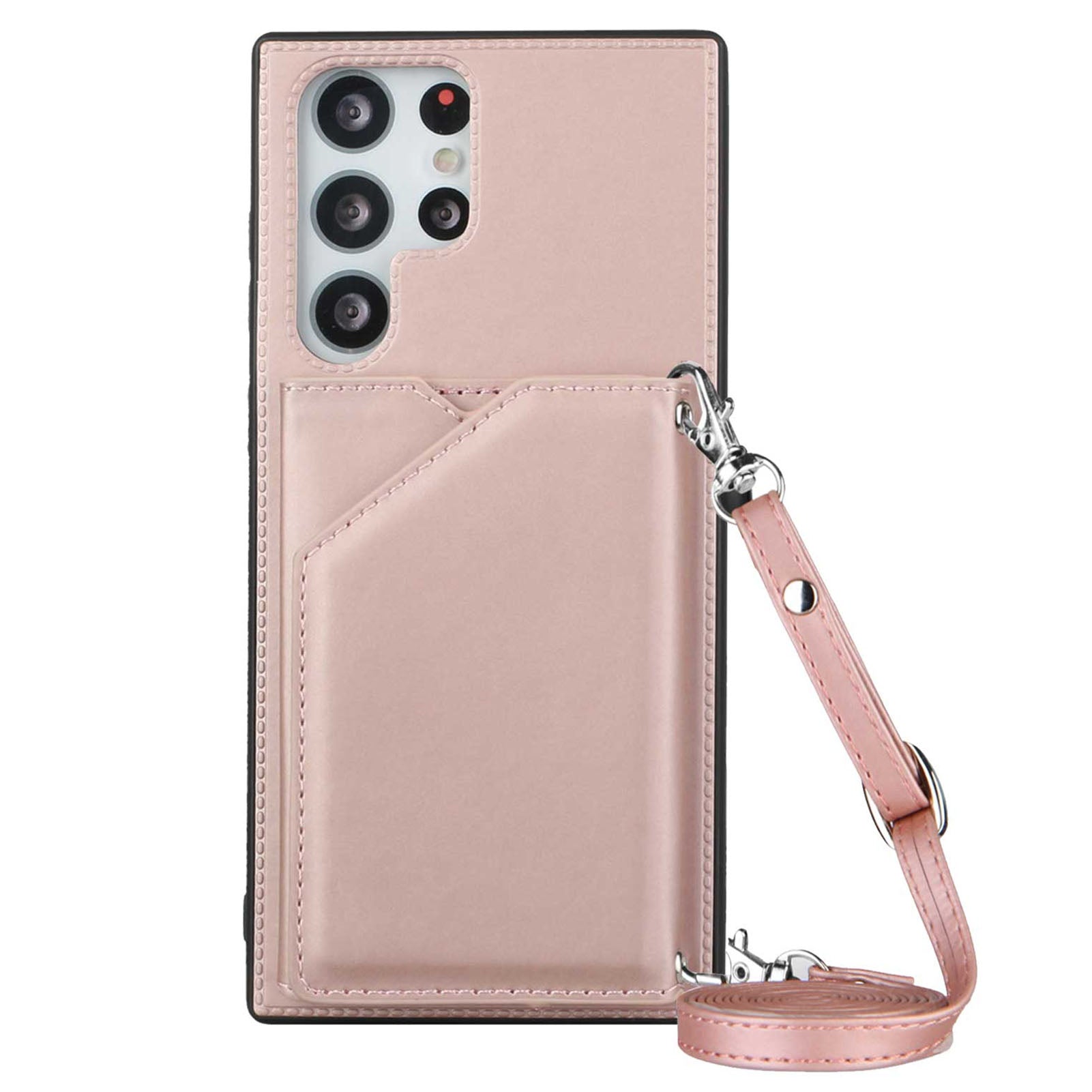 YB-1 Series Phone Cover for Samsung Galaxy S23 Ultra Card Holder Kickstand Skin-touch PU Leather Phone Case Shoulder Bag YB-1 Series Phone Cover for Samsung Galaxy S23 Ultra Card Holder Kickstand Skin-touch PU Leather Phone Case Shoulder Bag